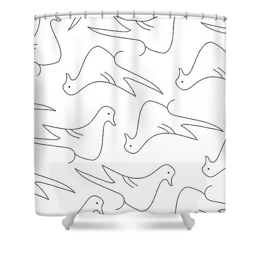 Twisted Pigeon - Shower Curtain