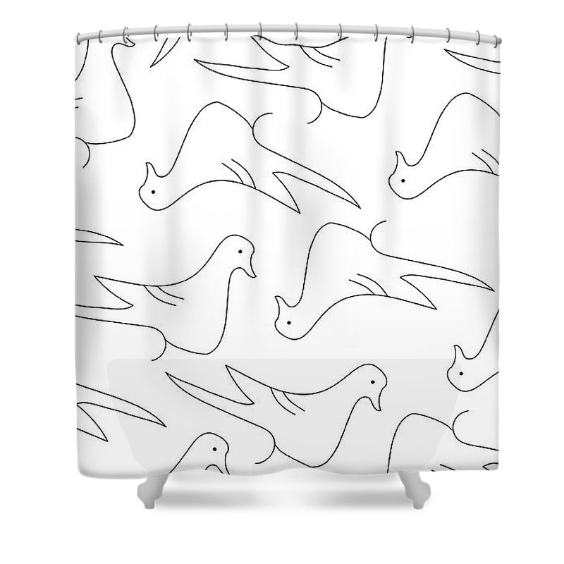 Twisted Pigeon - Shower Curtain